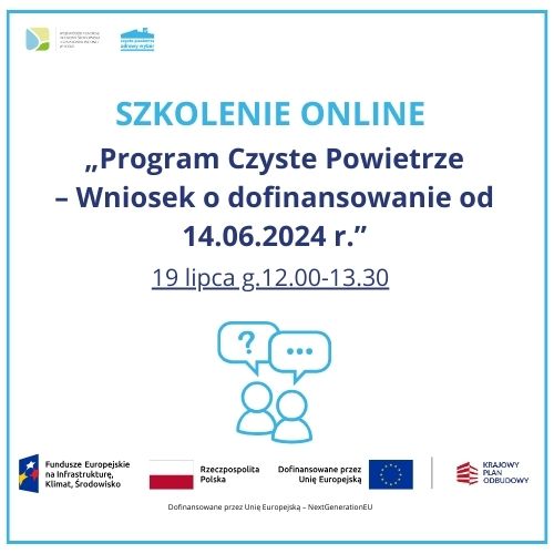 Szkolenie online dot. Programu Czyste Powietrze