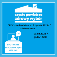 Szkolenie online - "Program Czyste Powietrze od  03.01.2023 r."