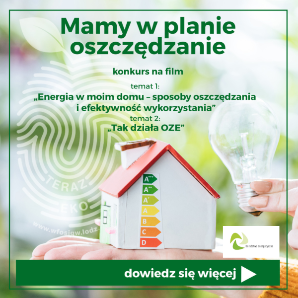 Zdjęcie prezentujące - „MAMY W PLANIE OSZCZĘDZANIE” – konkurs o nagrodę WFOŚiGW w Łodzi