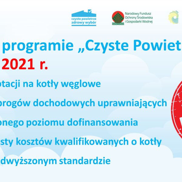 Zdjęcie prezentujące - Nowości w programie „Czyste Powietrze” – od 2022 r. koniec dotacji na piece węglowe